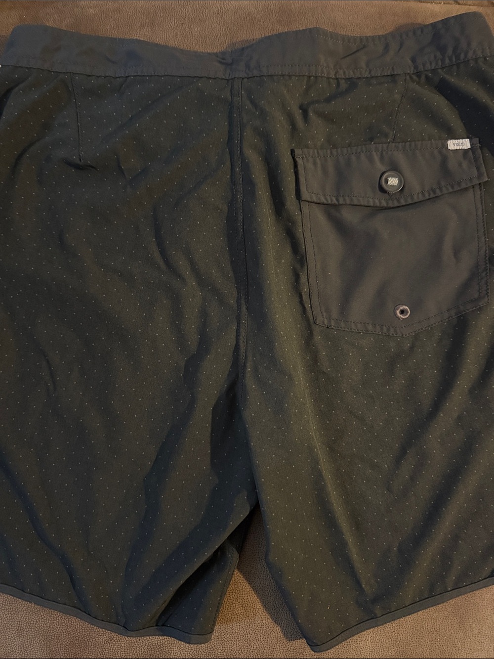 Vuori Men's Dark Navy Micro-Dot Swim Shorts Board Shorts - Picture 5 of 7